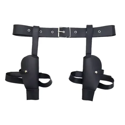 Ceinture & Holster Double PU Type:CowBoy / Cosplay - ACM