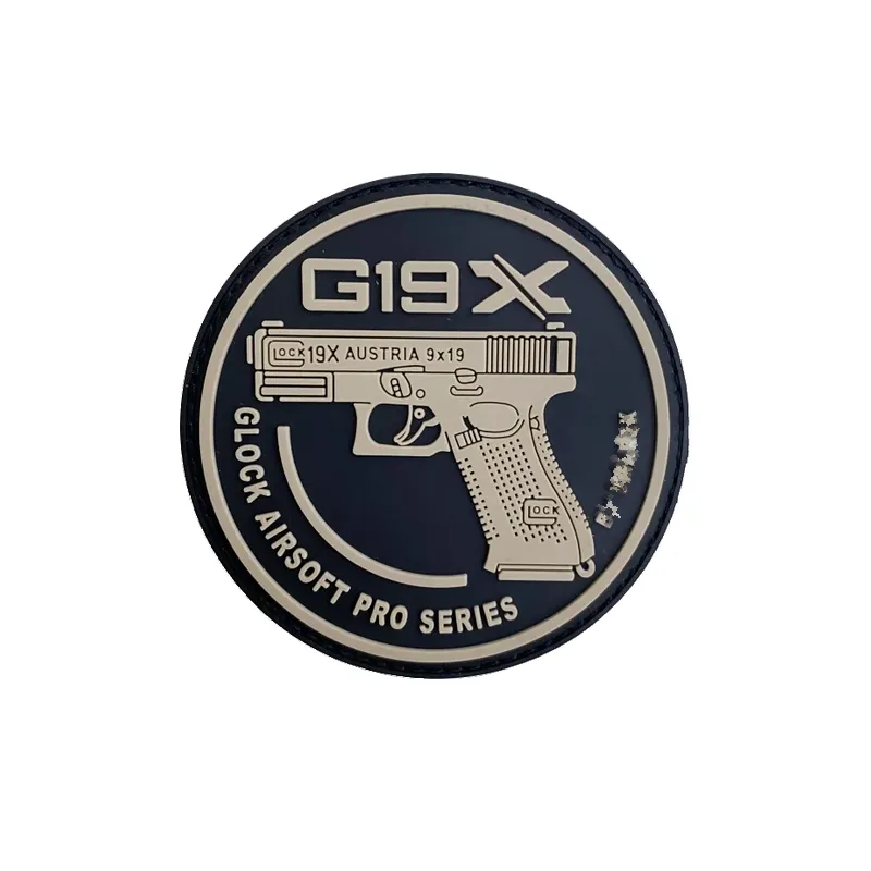 ACM Airsoft Patch PVC G19X / 80mm · Bk tan