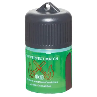 Bote Estanco con Cerillas Impermeables - IMMORTAL WARRIOR
