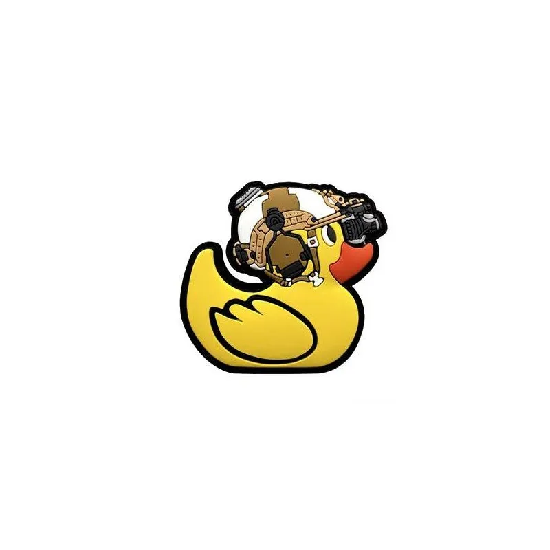 ACM Airsoft Patch PVC 3D - Canard Tactique Jaune 70x70mm
