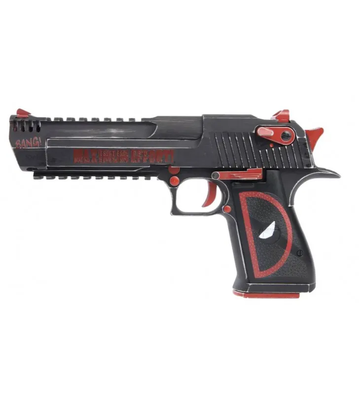 WE Airsoft Desert Eagle Deadpool Gaz L6 27BBs 1.2 J · Negro