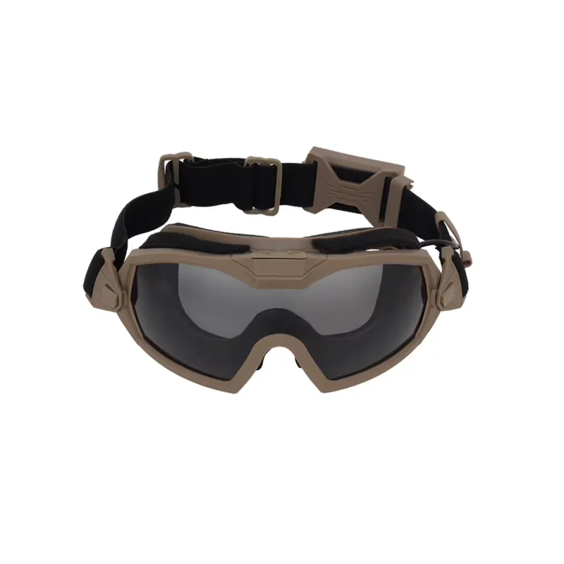 ACM Airsoft Masque Réglable Avec Ventilateur · Tan / FDE