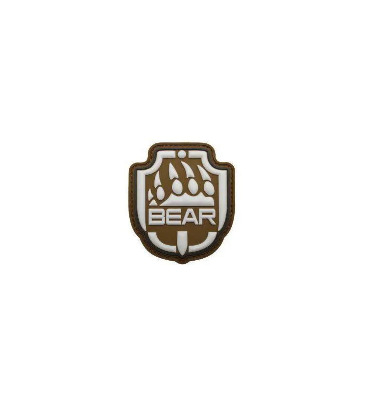 ACM Airsoft Patch PVC 3D Bear Blanc · Tan / FDE