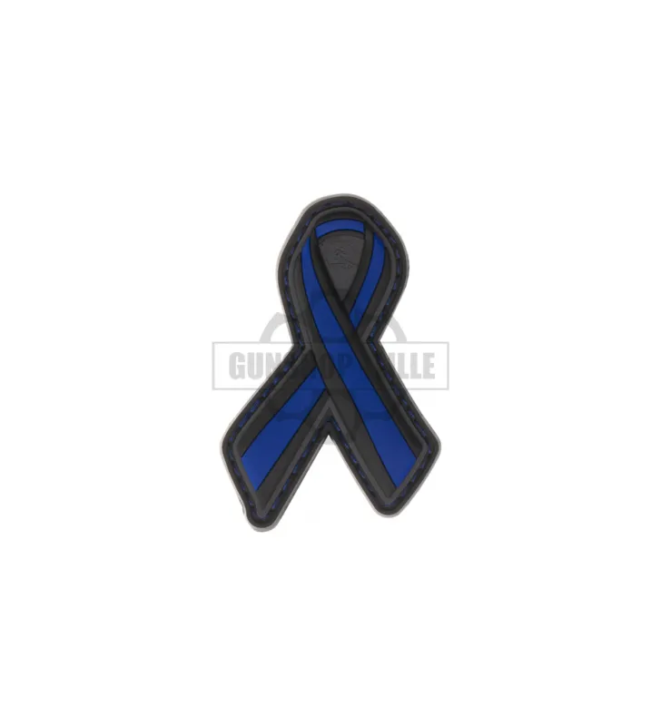 JTG Thin Line Ribbon Rubber Patch PVC · Azul