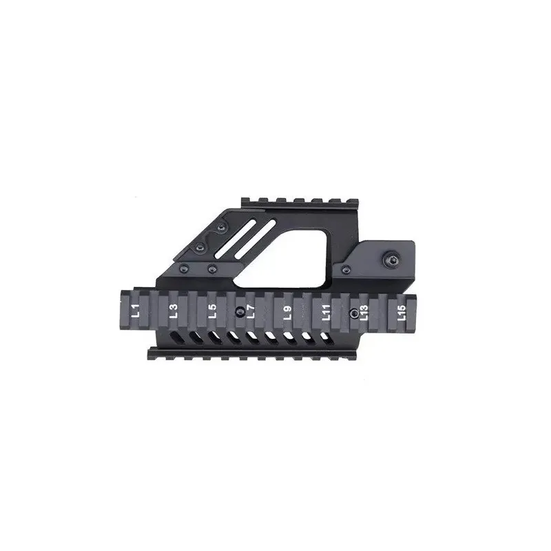 ACM Airsoft Garde Main RIS P90 Métal · Negro