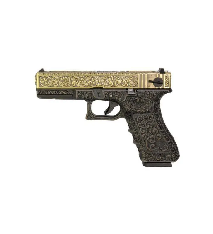 WE Airsoft G18C Floral Pattern Gaz 24BBs 1 J · Negro