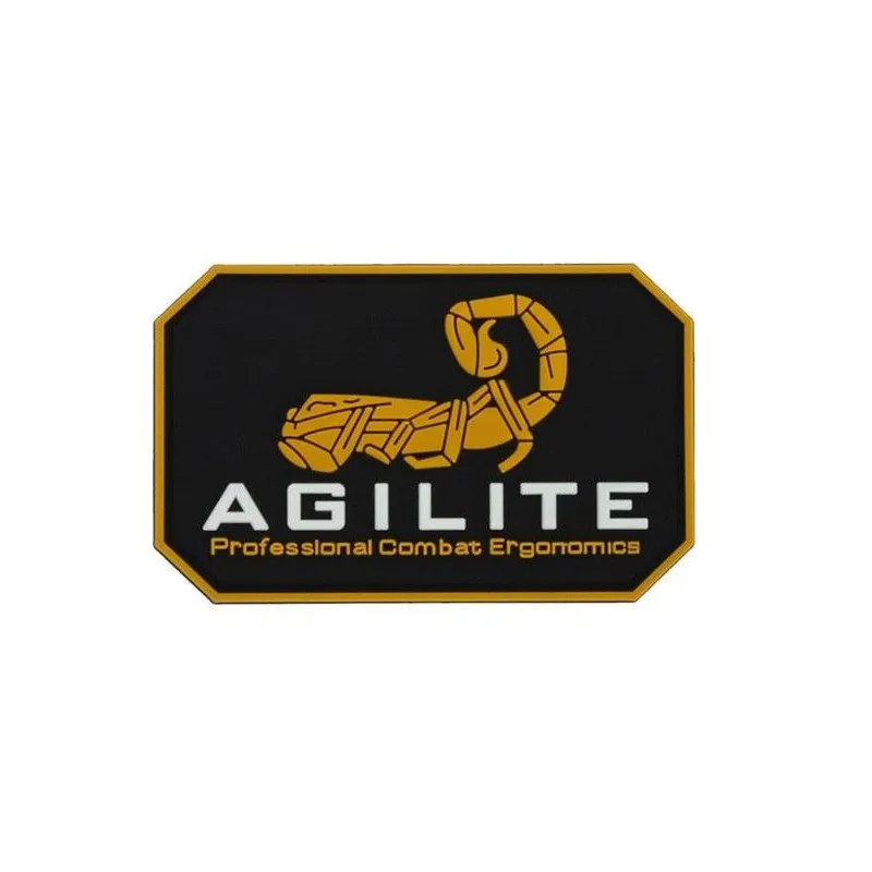 ACM Airsoft Patch Agilite PVC 80x50mm · Tan / FDE