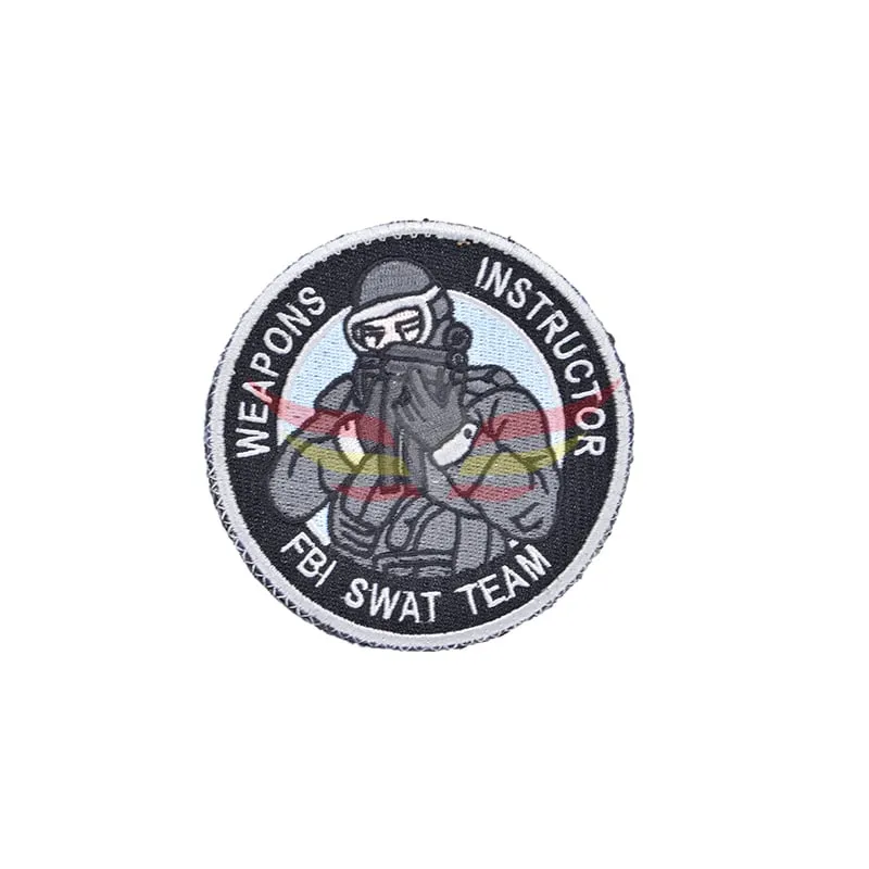 Emblema Bordado Weapons Instructor FBI