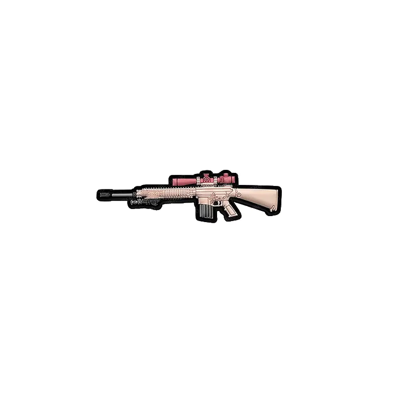 ACM Airsoft Patch PVC 3D - SR25 145x40mm · Rosa