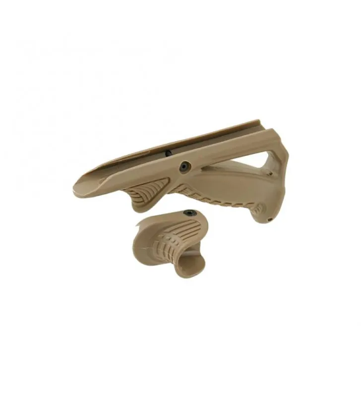 ACM Airsoft Front Grip & Thumb Lock Combo Polymère · Tan / FDE