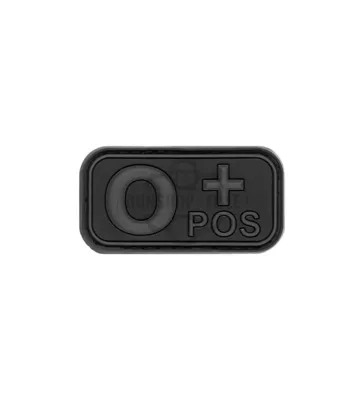 Bloodtype Rubber Patch o Pos - JTG