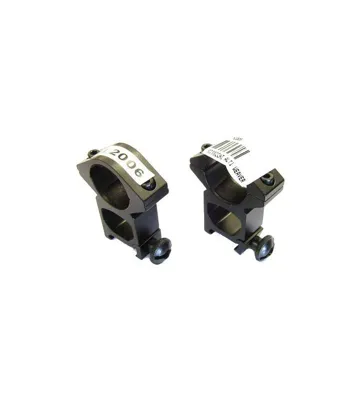 2 Anneaux de Montage Haut 25mm Picatinny - JS Tactical