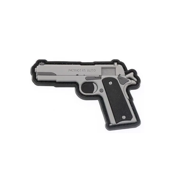 ACM Airsoft Patch 1911 / PVC · Silver black