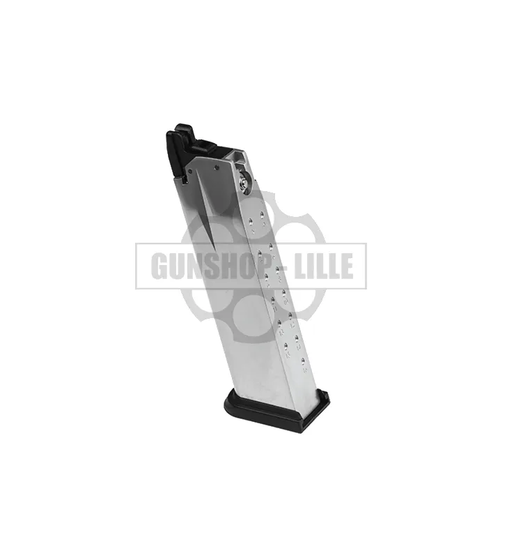 WE Airsoft Chargeur XDM Gaz 26BBs · Plata