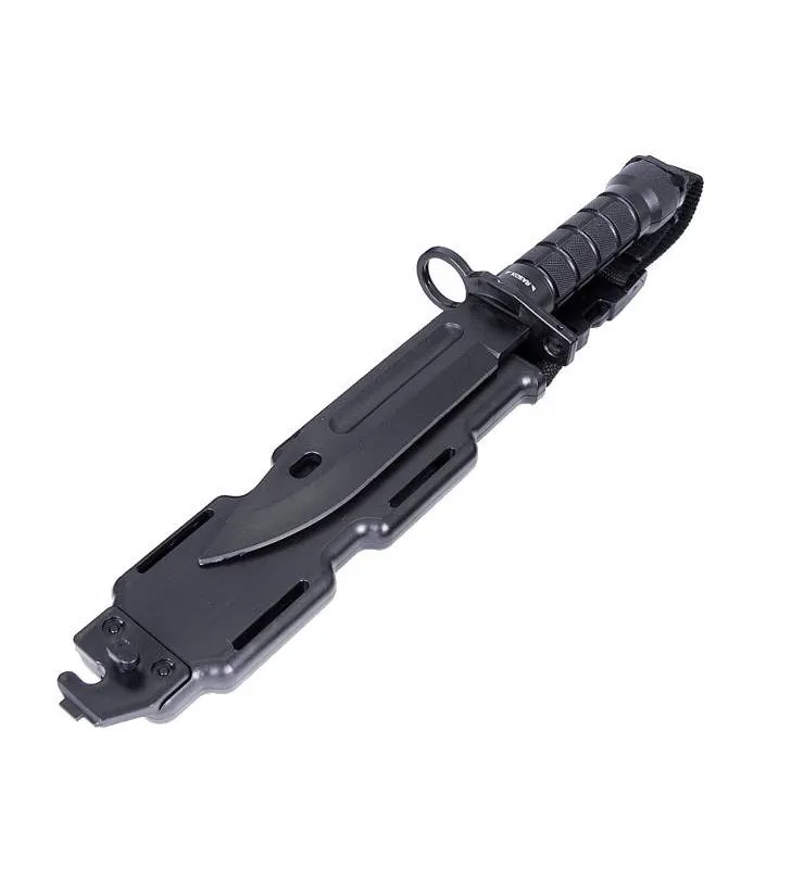 ACM Airsoft Réplique Couteau US M9 Baionnette ABS Souple · Negro