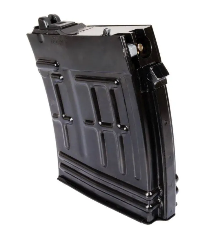 WE Airsoft Chargeur SVD Gaz 21BBs · Negro