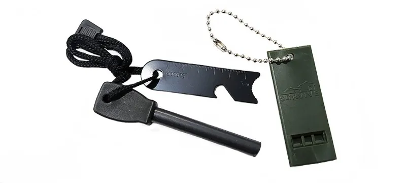 Survive Fire Starter Whistle (Σπινθηριστής) · Negro