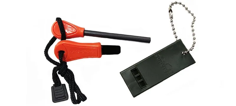 Survive Fire Starter Whistle (Σπινθηριστής) · Naranja