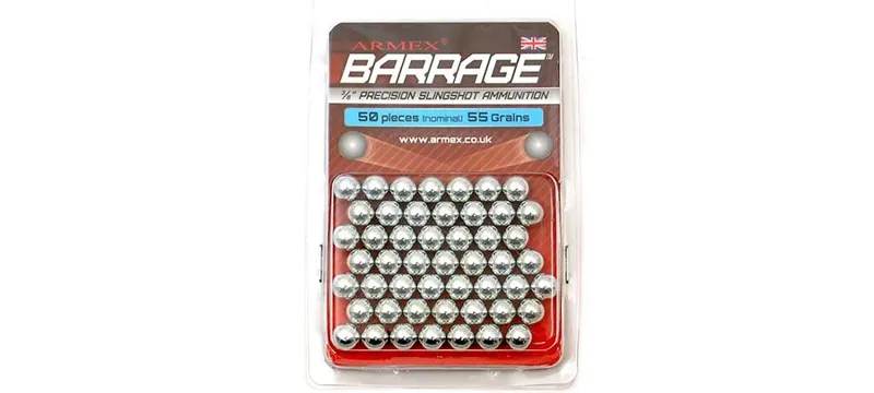 Μπίλιες Σφεντόνας Ατσαλένιες 10mm/50PCS 55GRAINS (ARMEX Barrage)