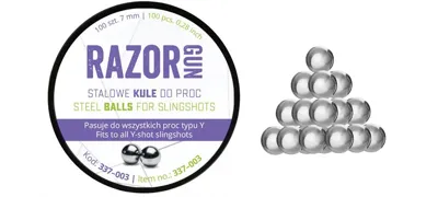 Razor Gun Steel BBs 7mm/100PCS (337-003) (Ατσαλένιες Μπίλιες Σφεντόνας)