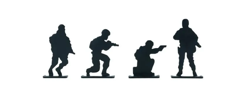 Στόχος Μεταλλικός Soldiers 4PCS (20164)
