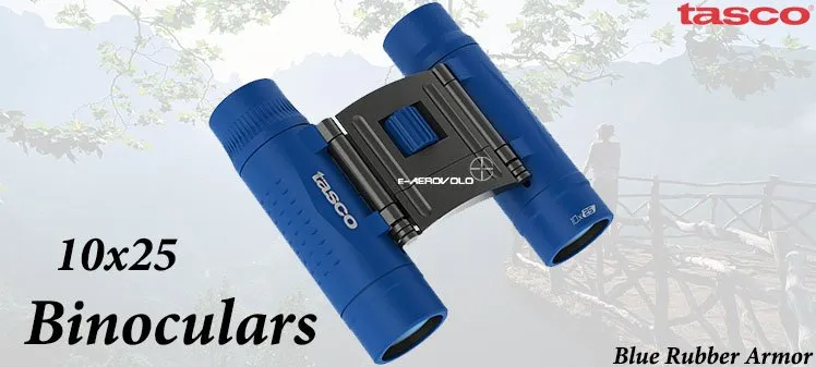 Κυάλια 10×25 Rubber Armor · Azul
