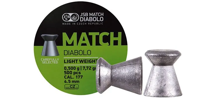 Βολίδες JSB MATCH Light Weight 4.51mm/500PCS