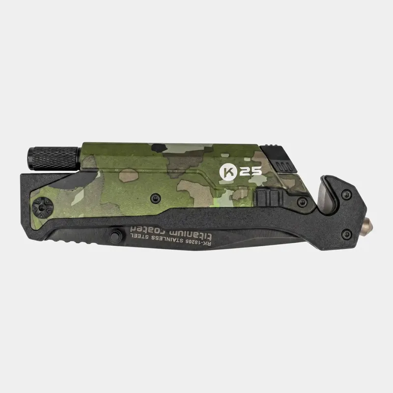 K25 Navaja con Pedernal y Linterna
