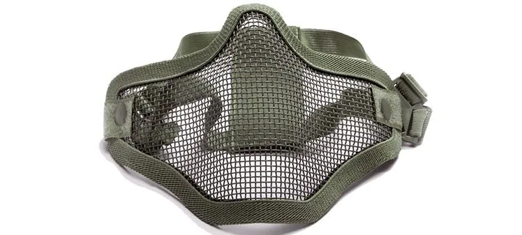 Μάσκα Προστασίας Με Μεταλλικό Δίχτυ (18000) · Od green