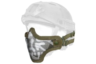 Steel Half Face Skull Mask (Helmet Version) - MIC (China)