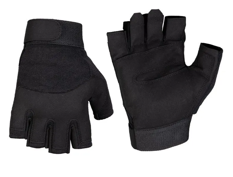 Mil-Tec (Germany) Army Fingerless Gloves · Negro