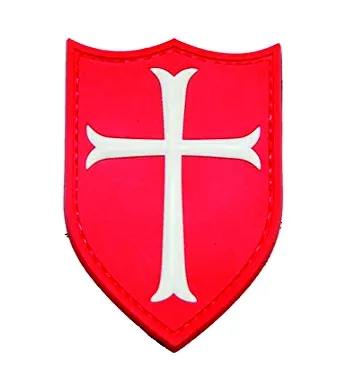 MIC (China) Crusaders Cross PVC · Rojo