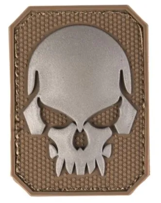 Mil-Tec (Germany) PVC Skull 3D Patch Small · Coyote