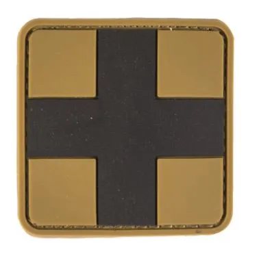 Mil-Tec (Germany) PVC 3D First Aid Patch Large · Coyote