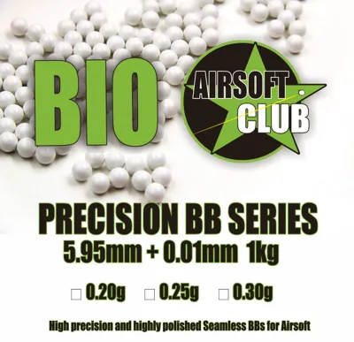 0.20g BIO – High Grade – Non BUBBLES-1KG-5000RDS - Airsoft Club (Greece)