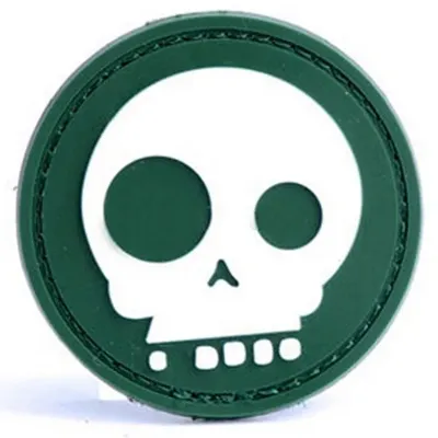 Cartoon Skull PVC Moral Patch - MIC (China)