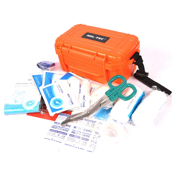 Mil-Tec (Germany) First Aid Kit Waterproof · Naranja
