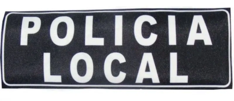 Policía Local Parche Espalda para Chaleco
