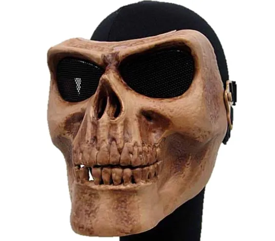 MIC (China) Skull Skeleton Full Face Protector Mask · Marrón
