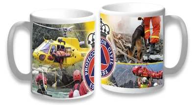 Taza Proteccion Civil Lujo, Regalo Ideal Voluntarios Pc