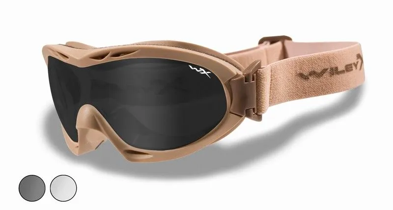 Wiley X NERVE Smoke, Clear, Frame · Tan / FDE