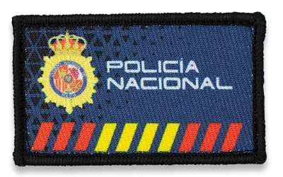 Policía Nacional Sublimación con Velcro
