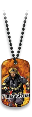 Placa FIRE Fighter con Cadena