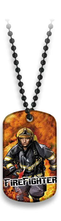 Placa FIRE Fighter con Cadena