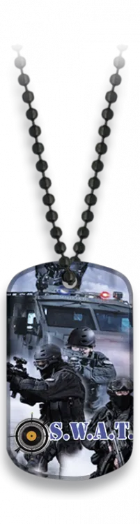 Placa S.w.a.t con Cadena