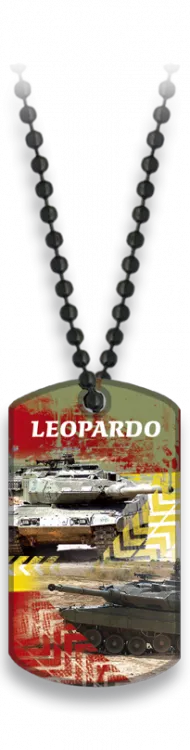 Placa Leopardo España con Cadena