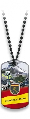 Placa Guardia Civil con Cadena