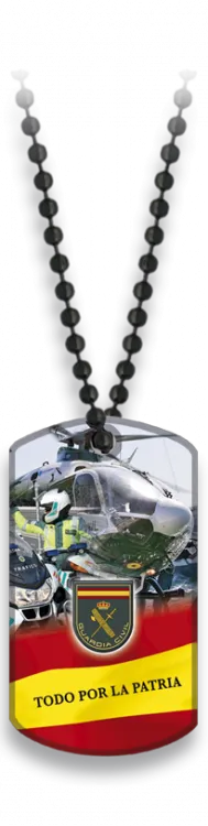 Placa Guardia Civil con Cadena