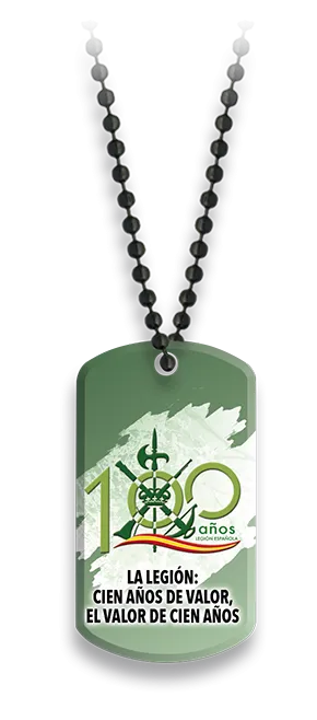Placa Legión Española Centenaria con Cadena