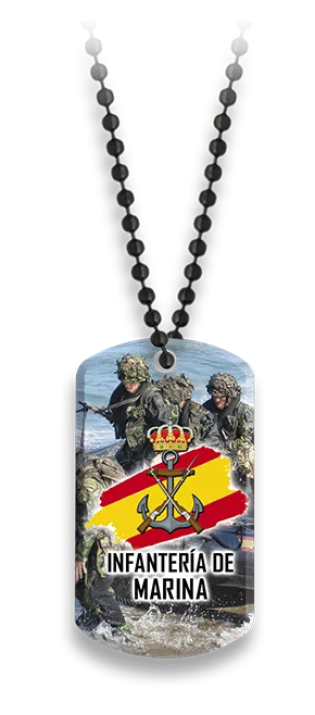 Albainox Placa Infantería de Marina con Cadena